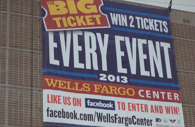 Wells Fargo Center Contest Gives Away Ticket to Every Event in 2013