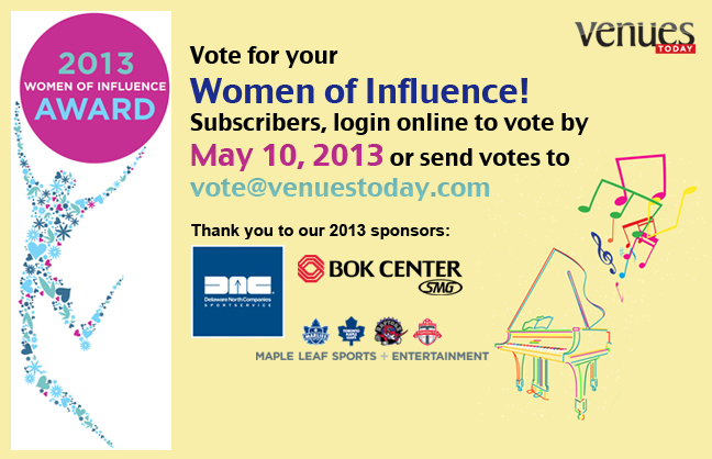 Subscribers, Vote for the 2013 Women of Influence Awards!