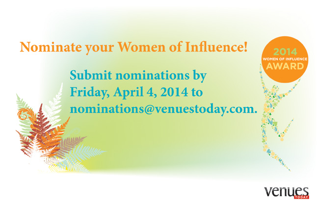 Nominate your 2014 Women of Influence!
