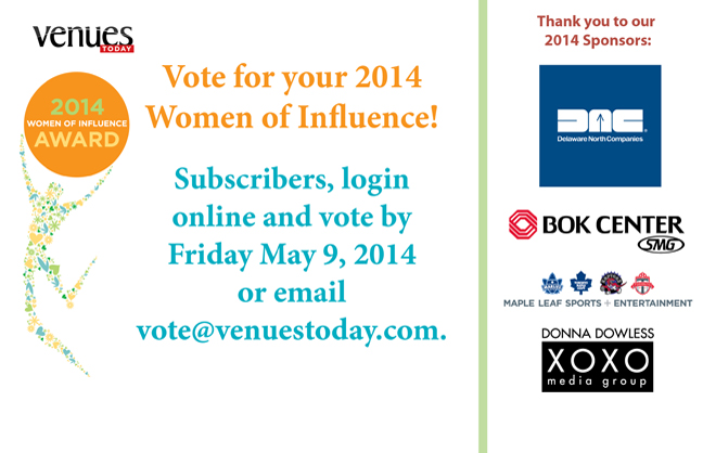 Subscribers, Vote for the 2014 Women of Influence Awards!