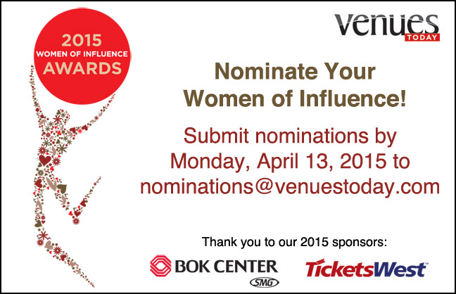 Nominate your 2015 Women of Influence!