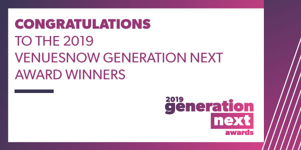 Congratulations to the 2019 VenuesNow Generation Next Awards winners