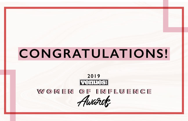 Congratulations 2019 VenuesNow Women of Influence!