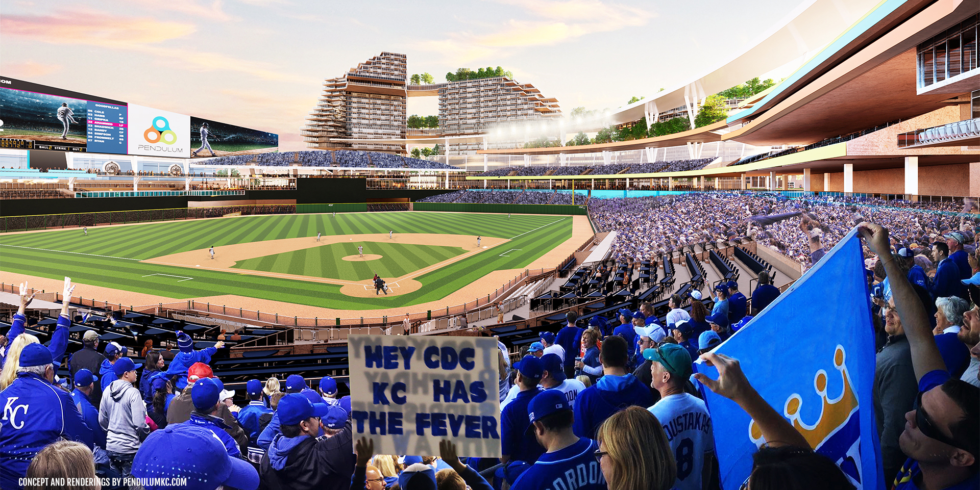 Kansas City Royals unveil renderings of possible sites for a