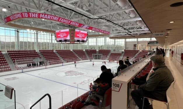 Light shines on Sacred Heart hockey arena