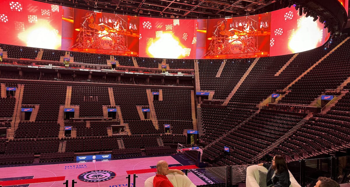 Ballmer Unveils New Intuit Dome Video Board
